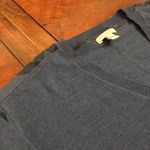 Burberry Brit Men’s V-Neck Pullover- Blue- Size XL